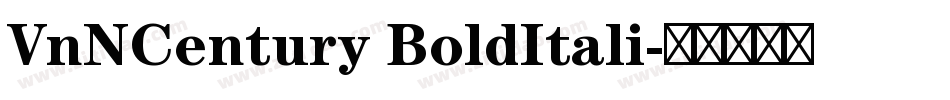 VnNCentury BoldItali字体转换